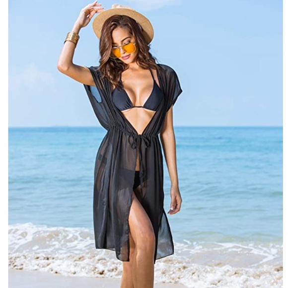 NEW Black Beach Cover - Picture 1 of 2